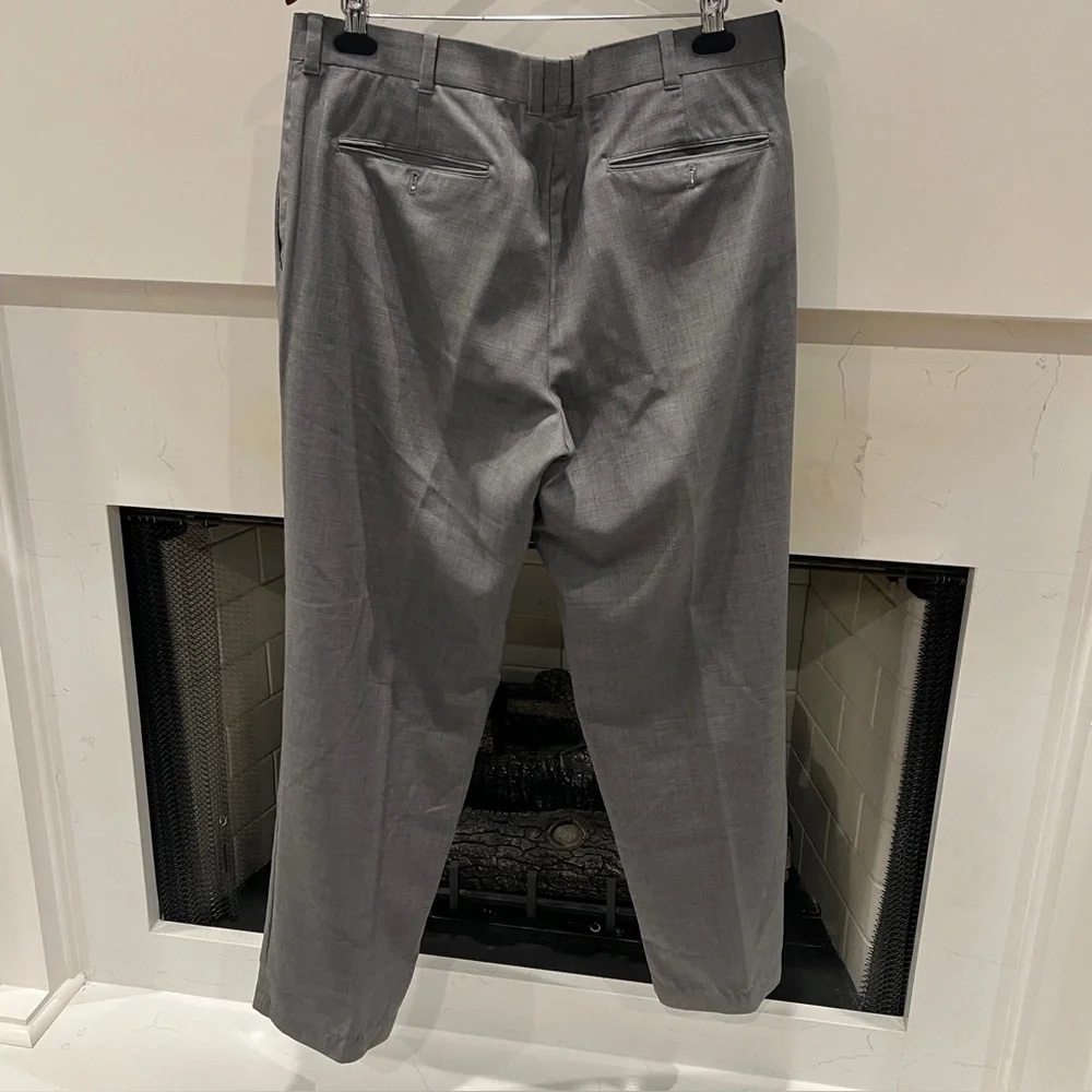 L.L. Bean 100% Wool Classic Fit Pants, Gray Size 37x32 Business, VTG Slack